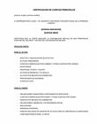 Certificado de cuentas principales